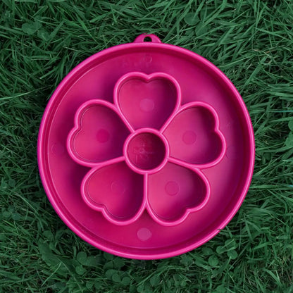 Ebowl Flower - Roze - Sodapup - Hoe laat ik mijn hond stoppen met schrokken?, je hond rustiger laten eten, slowfeeder, slowfeeder voor honden, Sodapup, Voedselverrijking voor je hond - By Marley