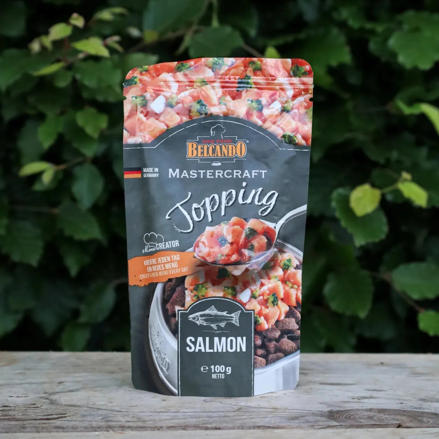 Topping Zalm - Belcando - belcando, DIY topping voor de maaltijd van je hond, Maaltijd topping voor je hond, natuurlijke duurzame topping voor je hond, topping, voerverrijking, Voerverrijking voor honden - By Marley